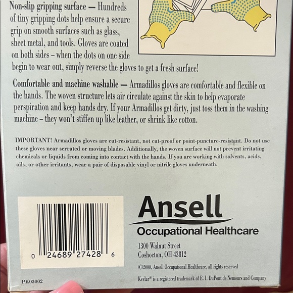 Cut-Resistant Gloves - Yellow and Blue - Picture 5 of 5